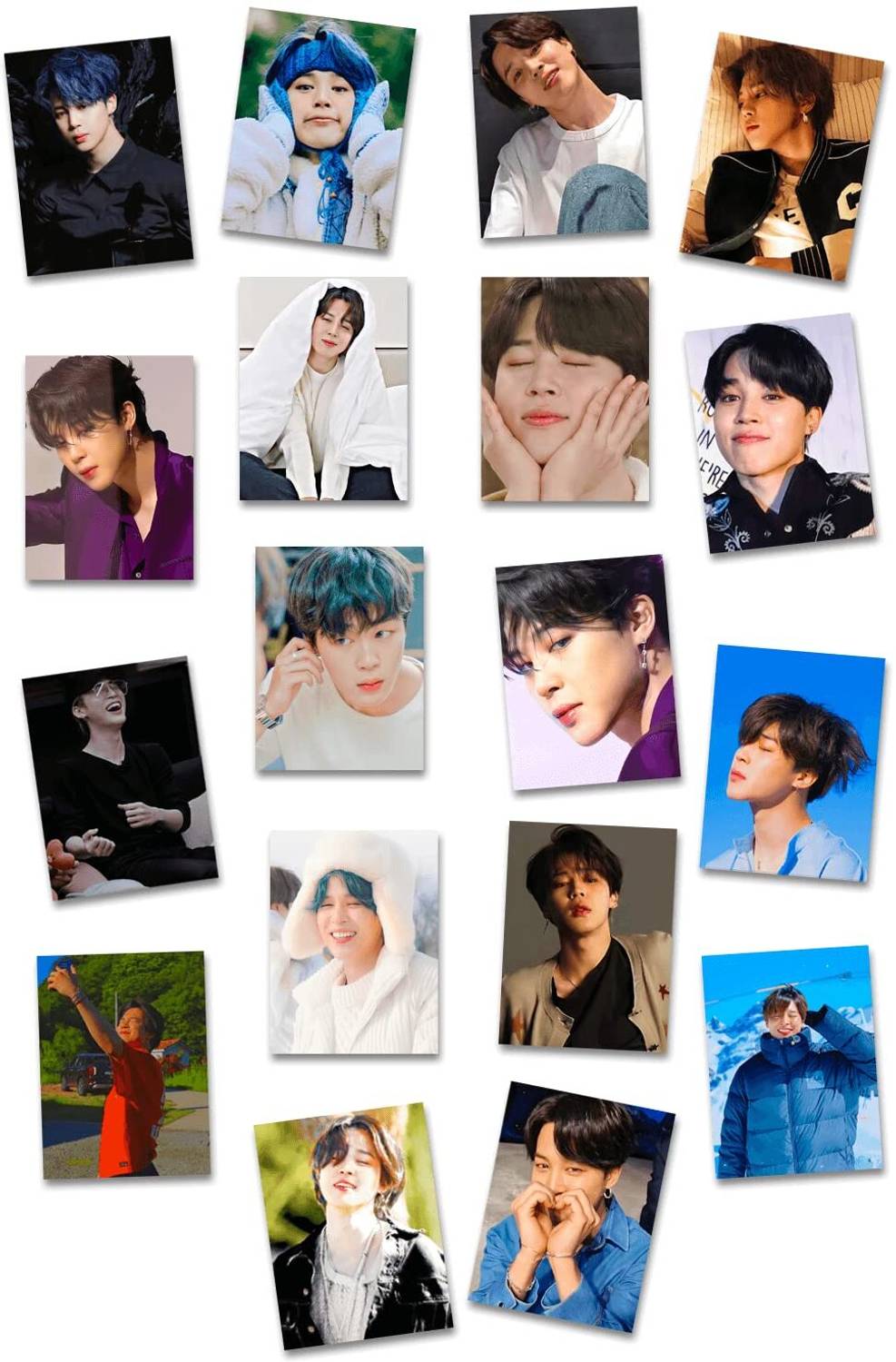 BTS jimin トレカ18枚セット craft maniacs BTS JIMIN PACK OF 18 MATT LAMINATED LOMO CARDS 3X4