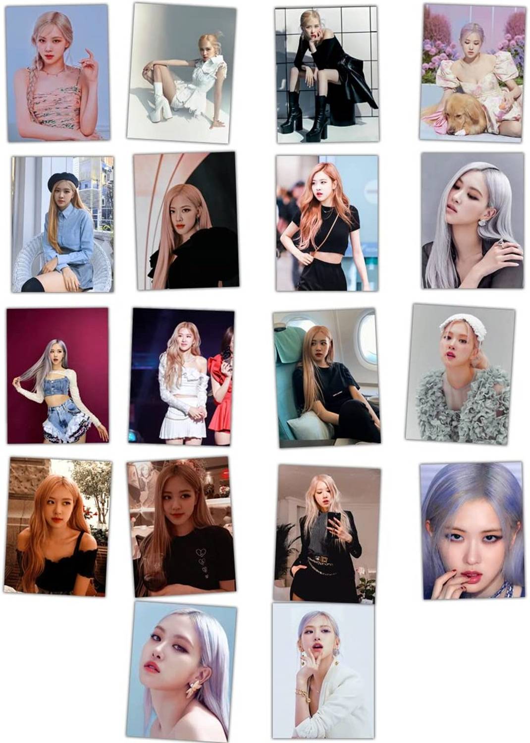 craft maniacs BLACKPINK ROSE PACK OF 18 MATT LAMINATED LOMO CARDS