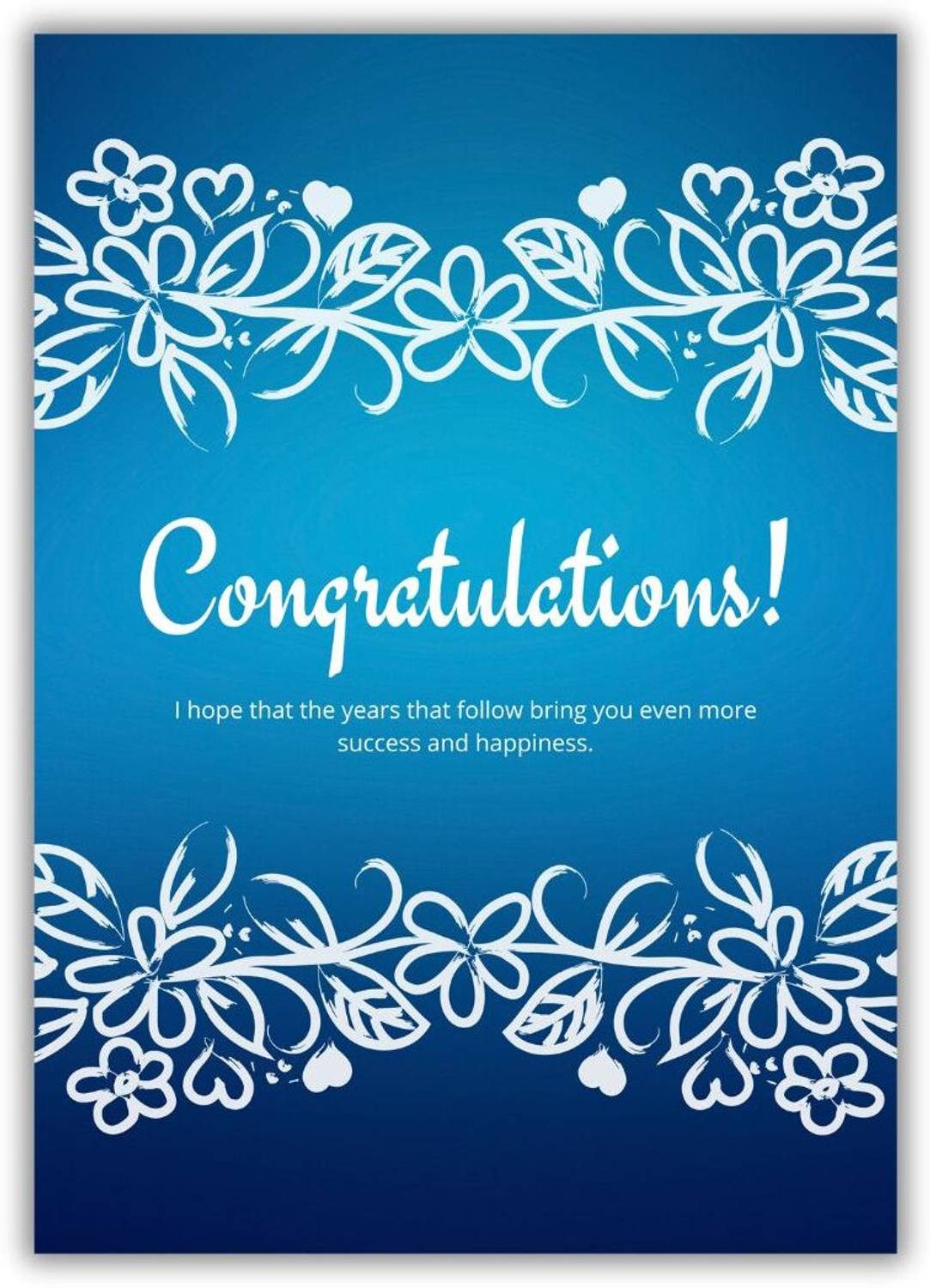 AanyaCentric 5.8x8.3inches Congratulations Congrats Best Wishes Greeting Card