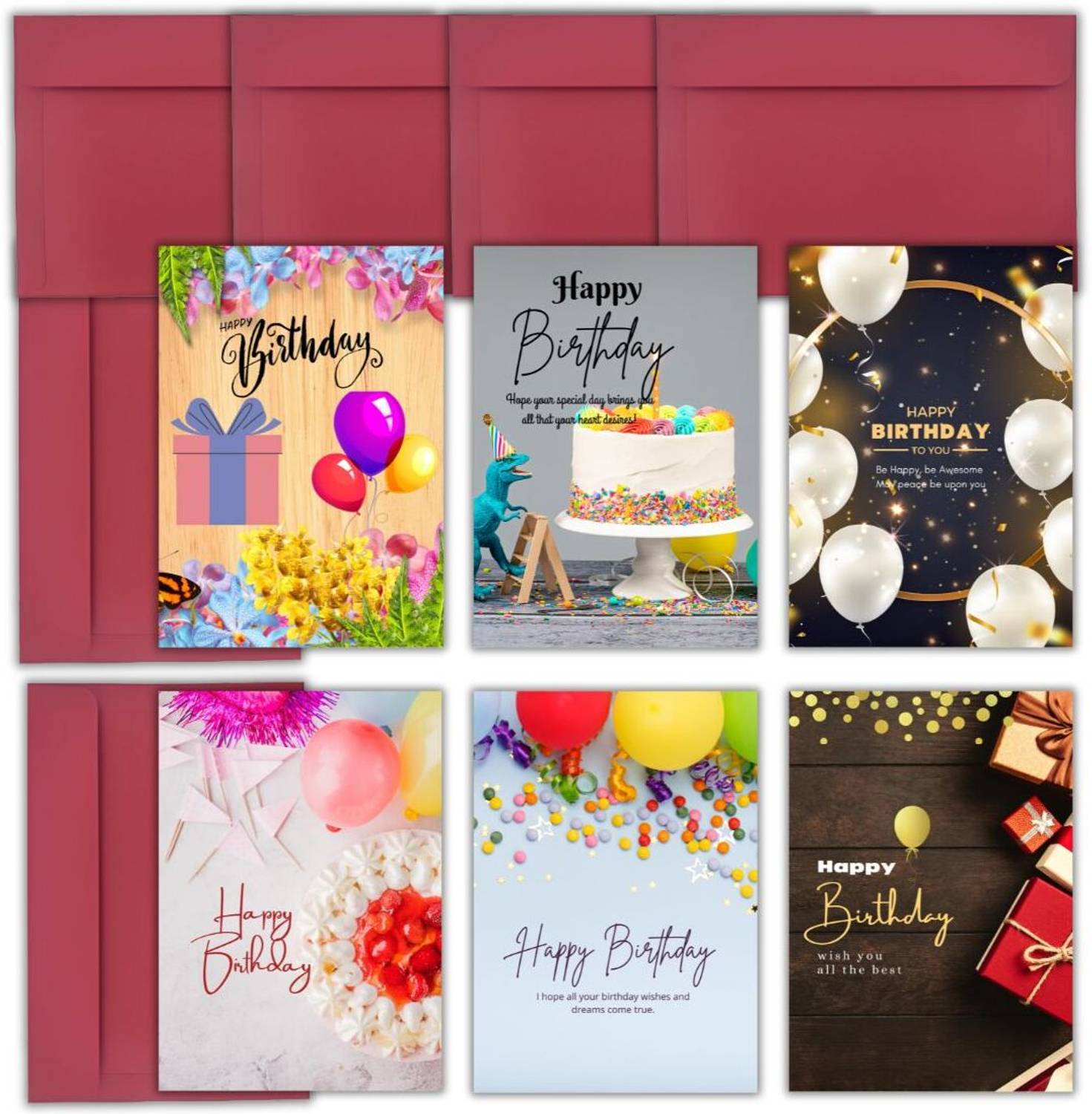 AanyaCentric Combo Pack Of 6 Printed A6 Size Blank Inside Husband