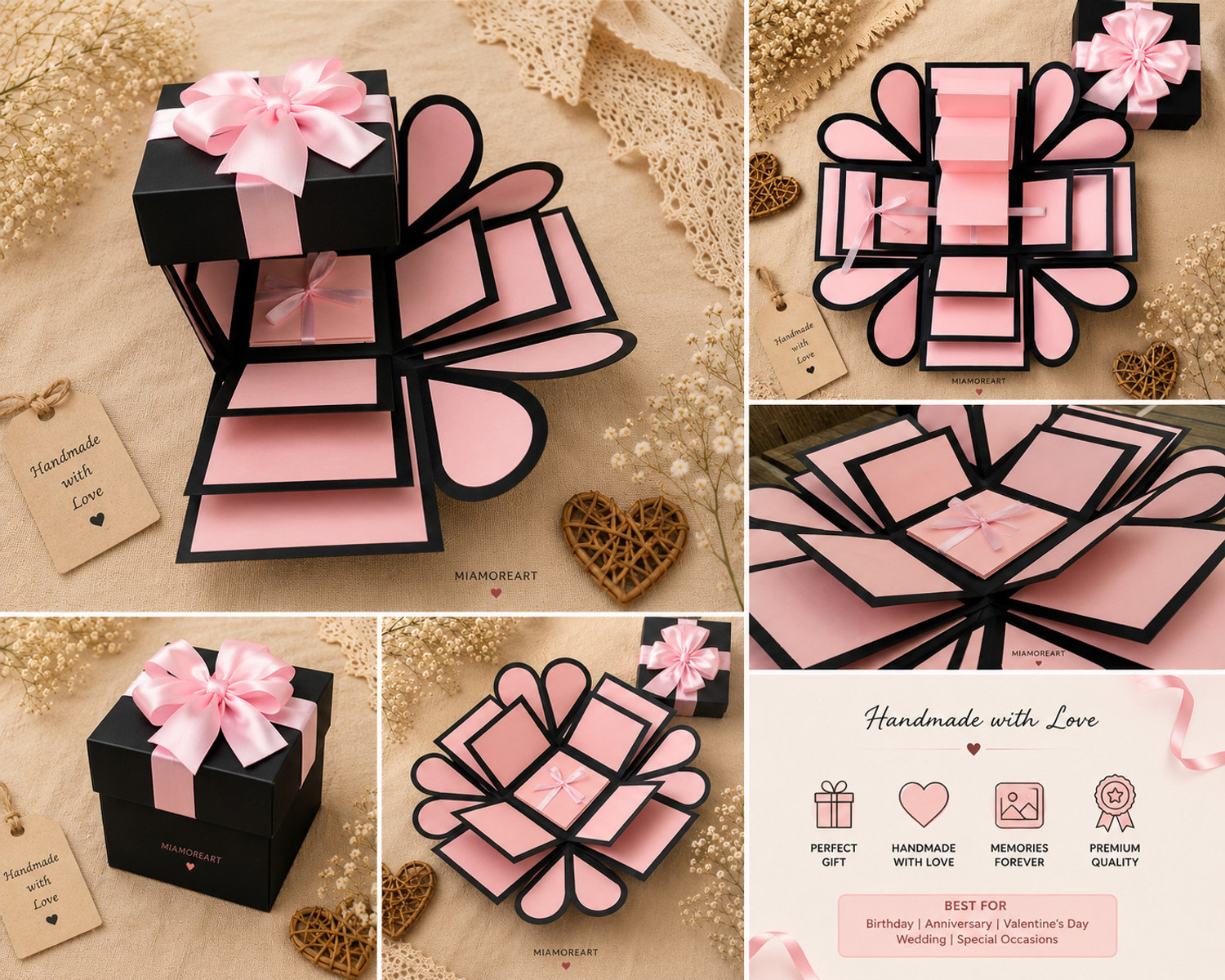 Image of MIAMOREART PINKBOX Greeting Card