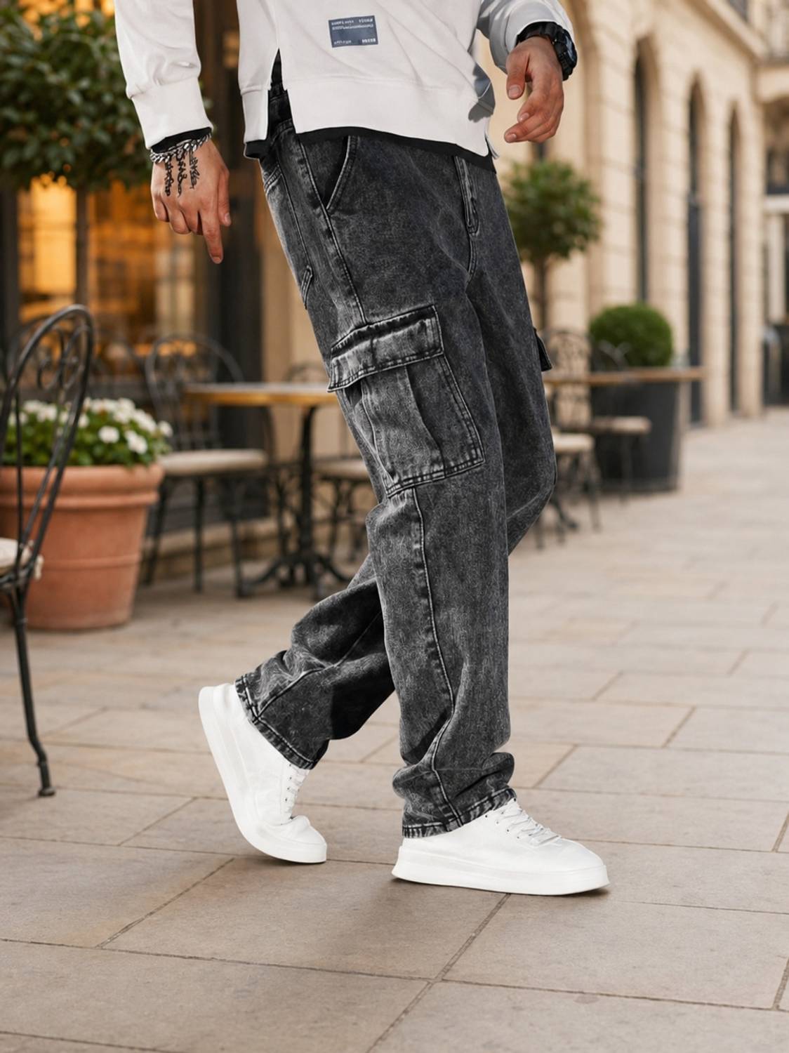Playfeel Men Cargos - Image 5
