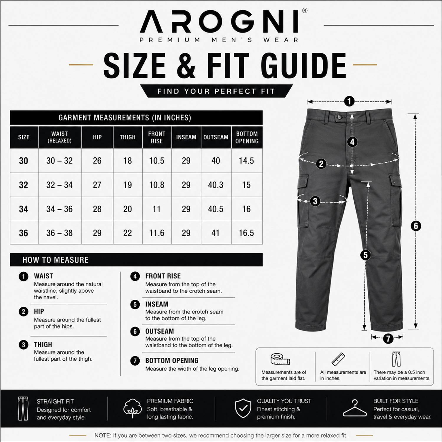 Arogni Men Cargos - Image 5