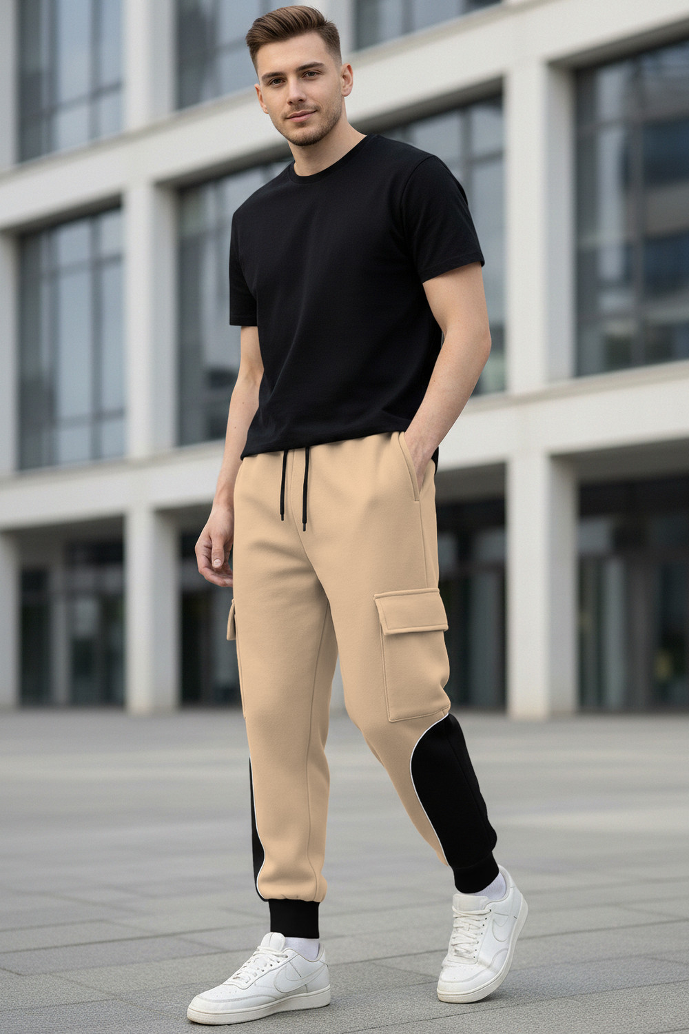 Image of TRIPR Men Cotton Blend Cargos