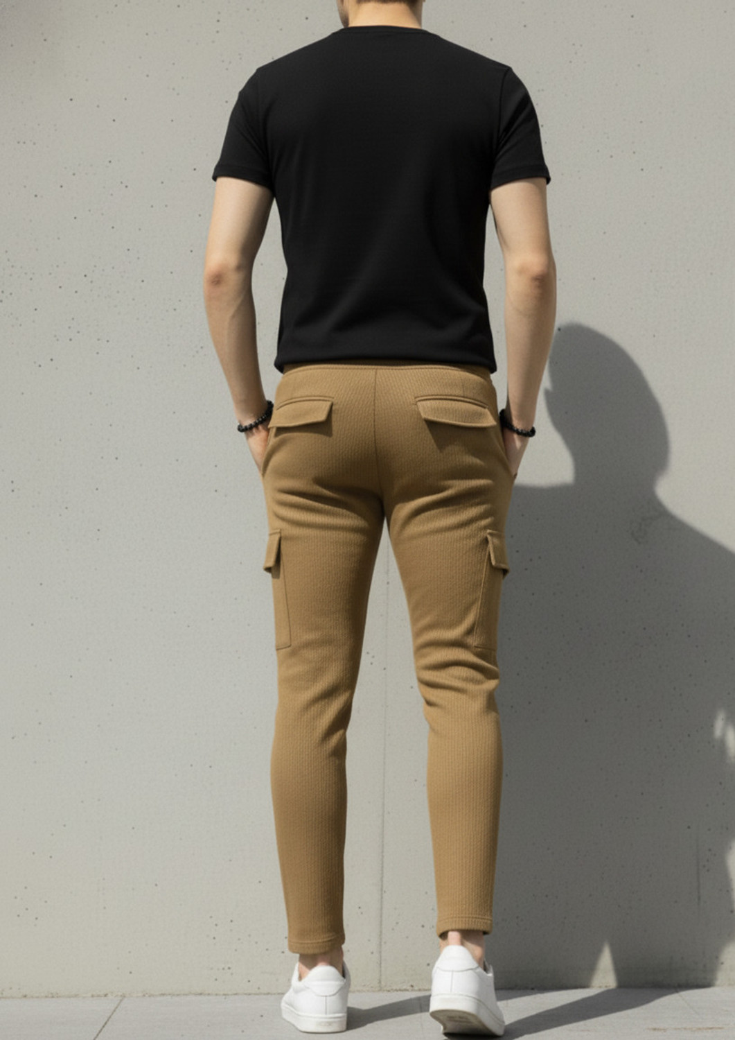 Image of Try This Men Colorblock Brown Night Suit Set