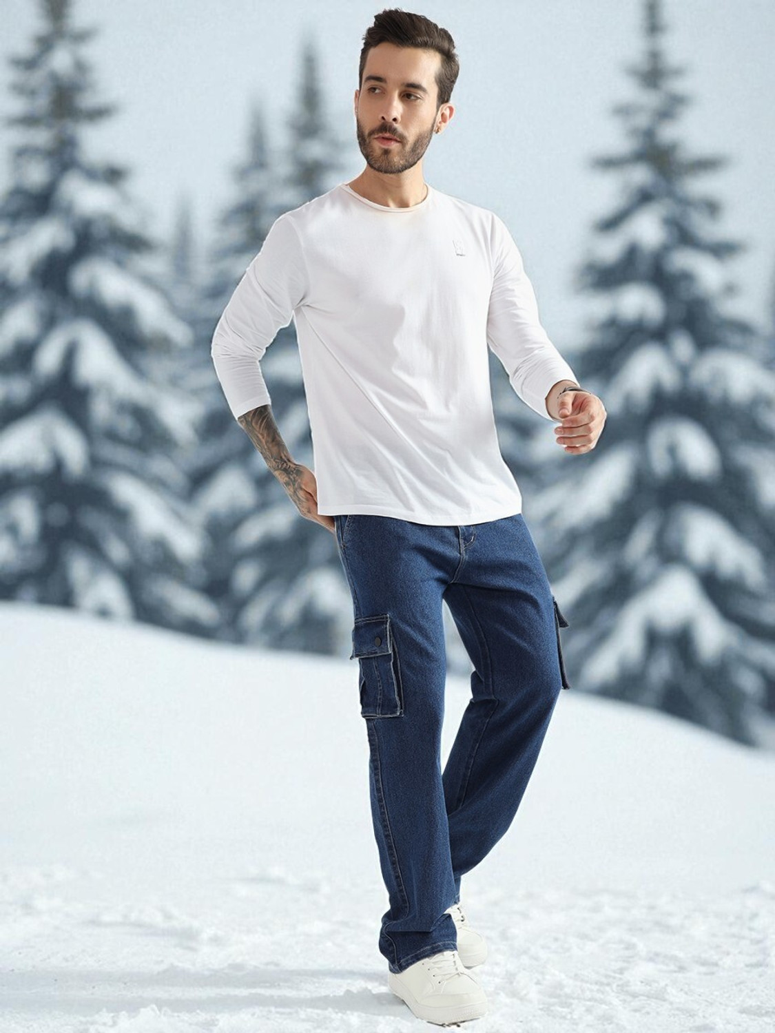 Image of DENIM LOOK Men Cargos