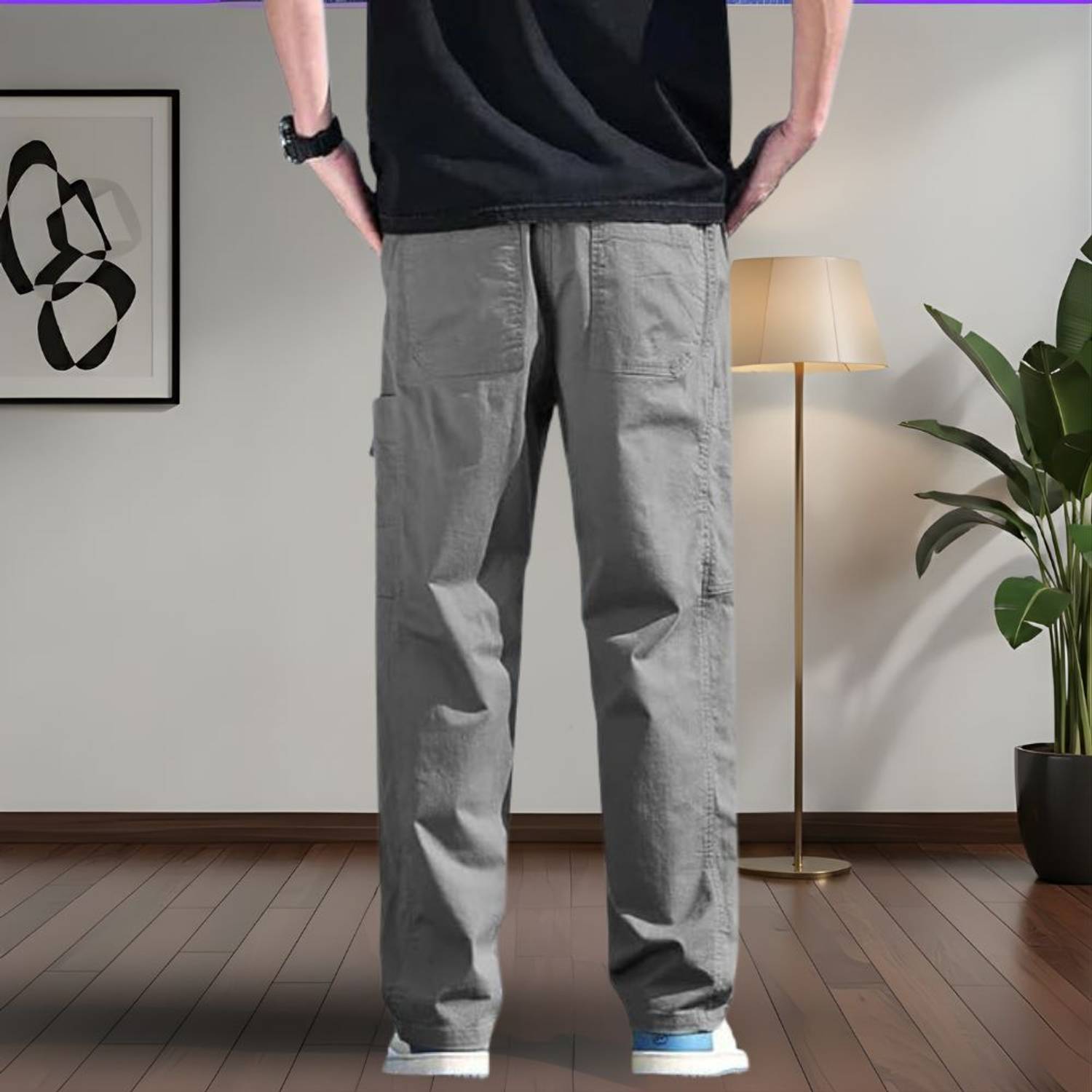SHIENZY Men Cargos - Image 2
