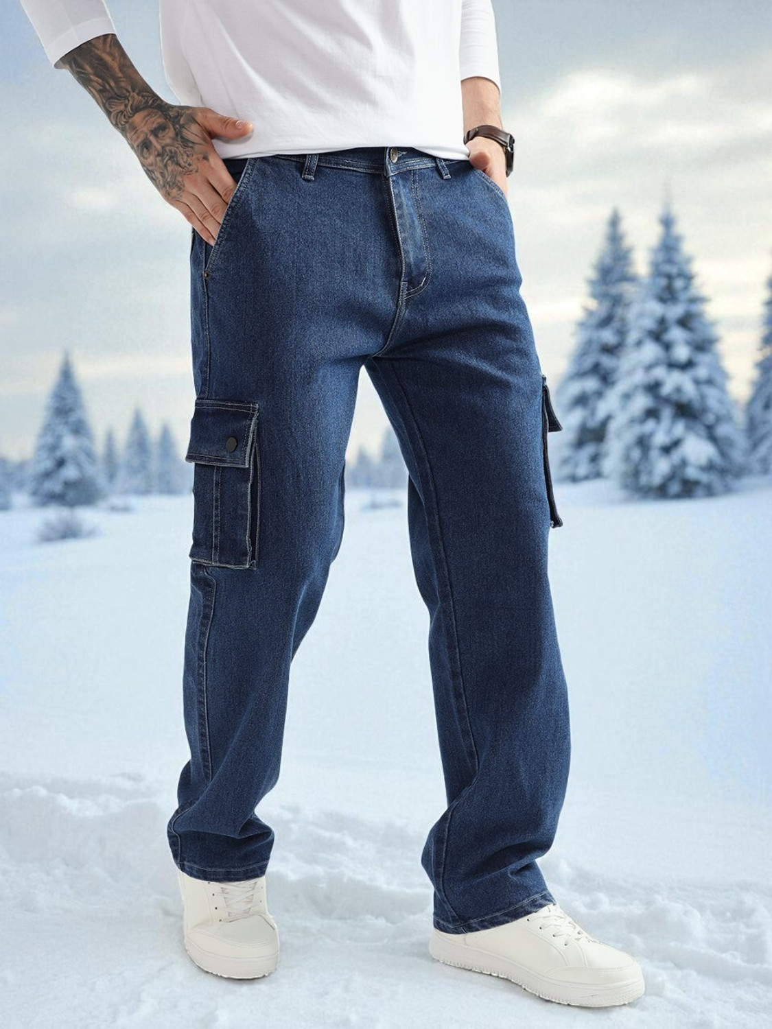 Image of DENIM LOOK Men Cargos