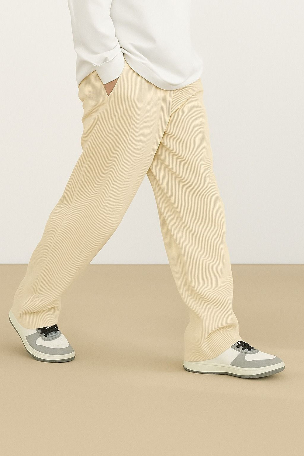 Image of METRONAUT Men's Polyester Drawstring Comfortable Loose Fit Trouser Pant Cargo Men Cargos