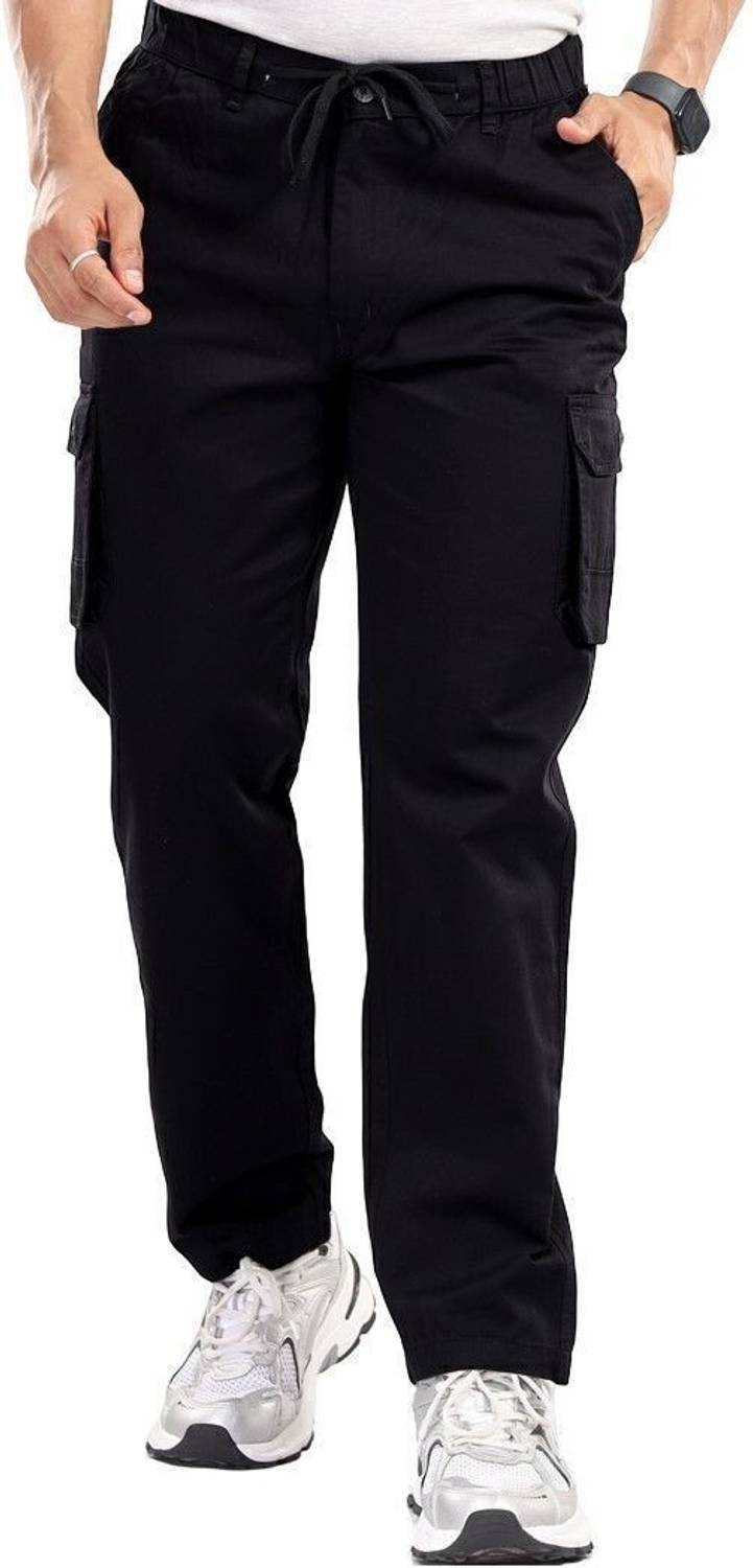 black paper Men Cargos