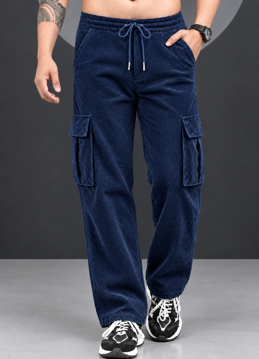 Image of BLACK BICHHOO Men Cargos