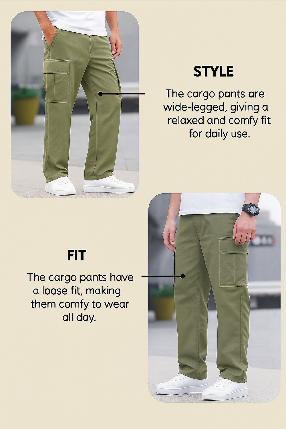 Image of POSHAX Men Cargos