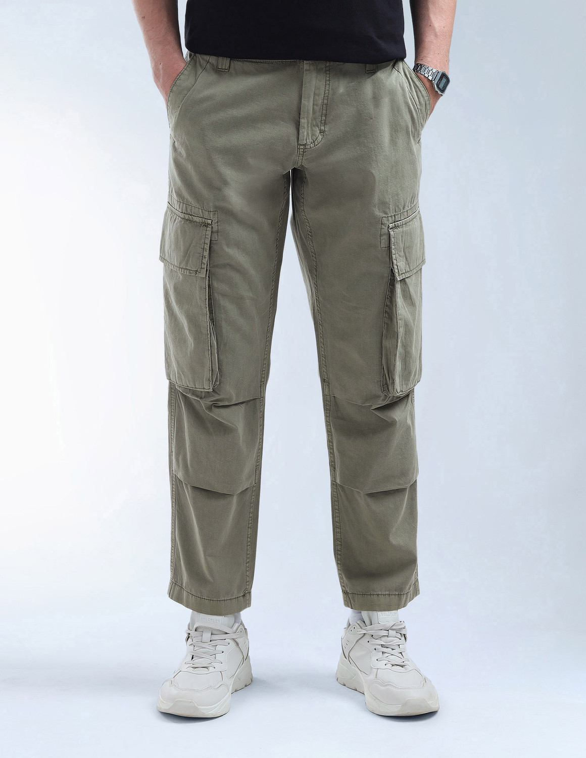 Image of FLYING MACHINE Men Cargos