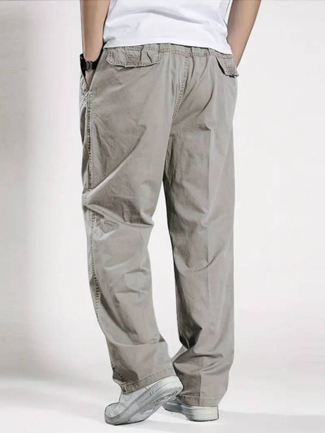 MAHADEV Loose Fit Men Grey Trousers - Image 5