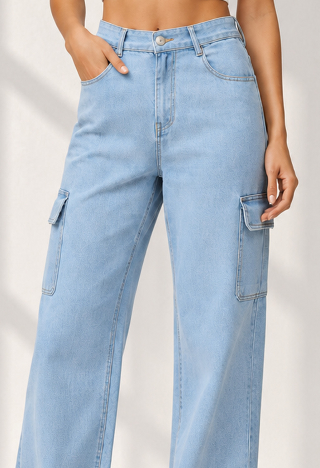 Image of White leapard Women Cargos