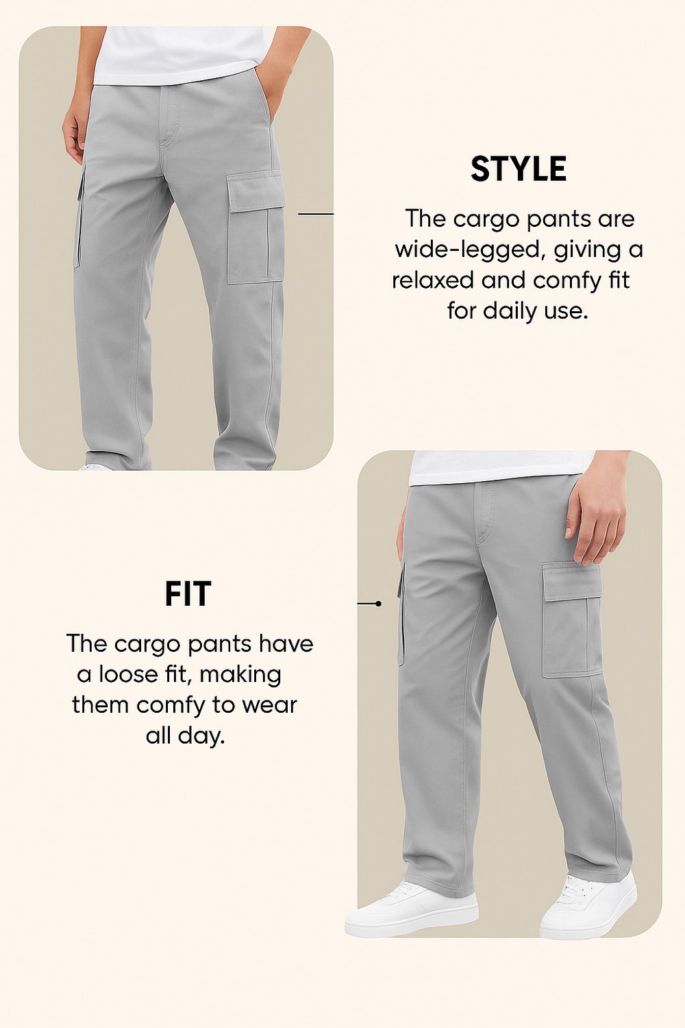 Image of POSHAX Men Cargos