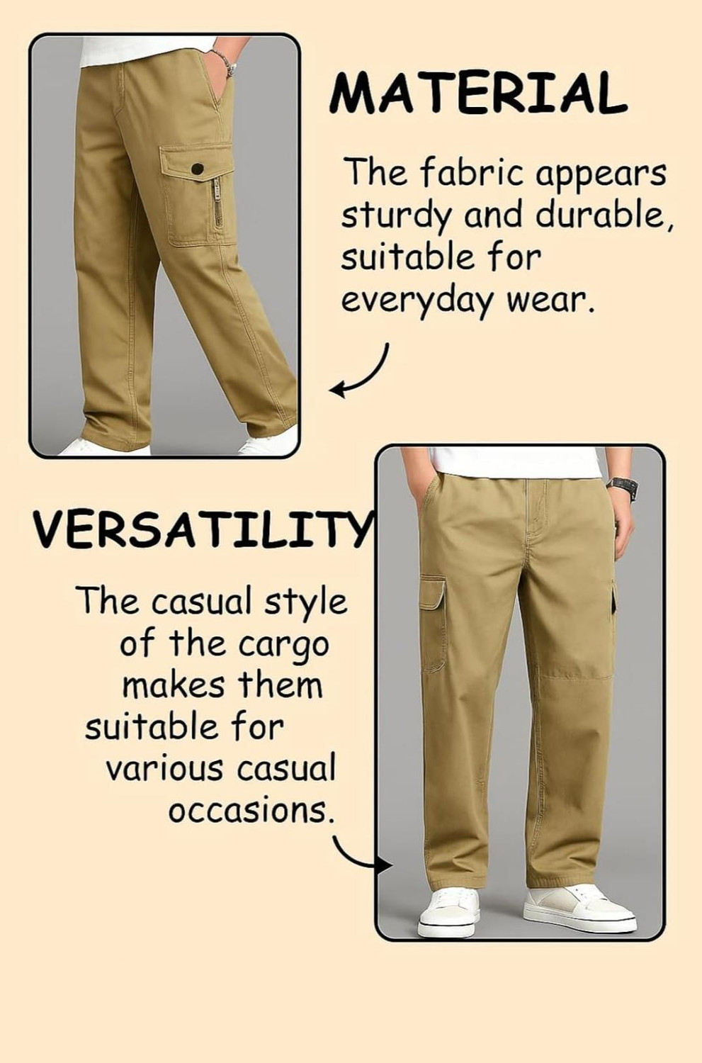 Image of Kamaliya Men Cargos