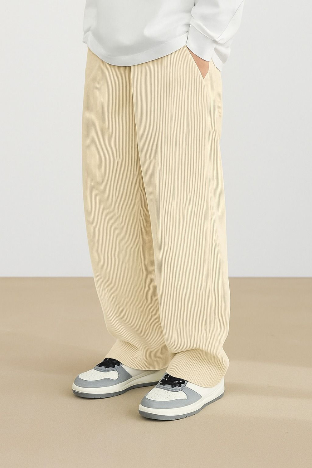 Image of METRONAUT Men's Polyester Drawstring Comfortable Loose Fit Trouser Pant Cargo Men Cargos