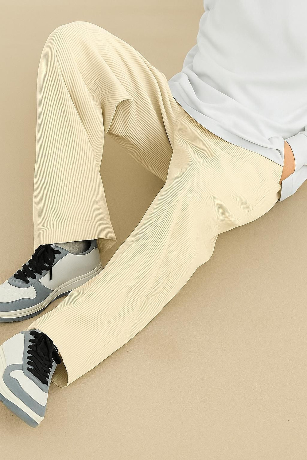 Image of METRONAUT Men's Polyester Drawstring Comfortable Loose Fit Trouser Pant Cargo Men Cargos