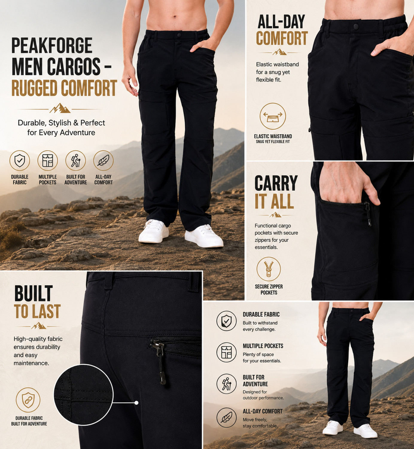 Image of PEAKFORGE Men Cargos