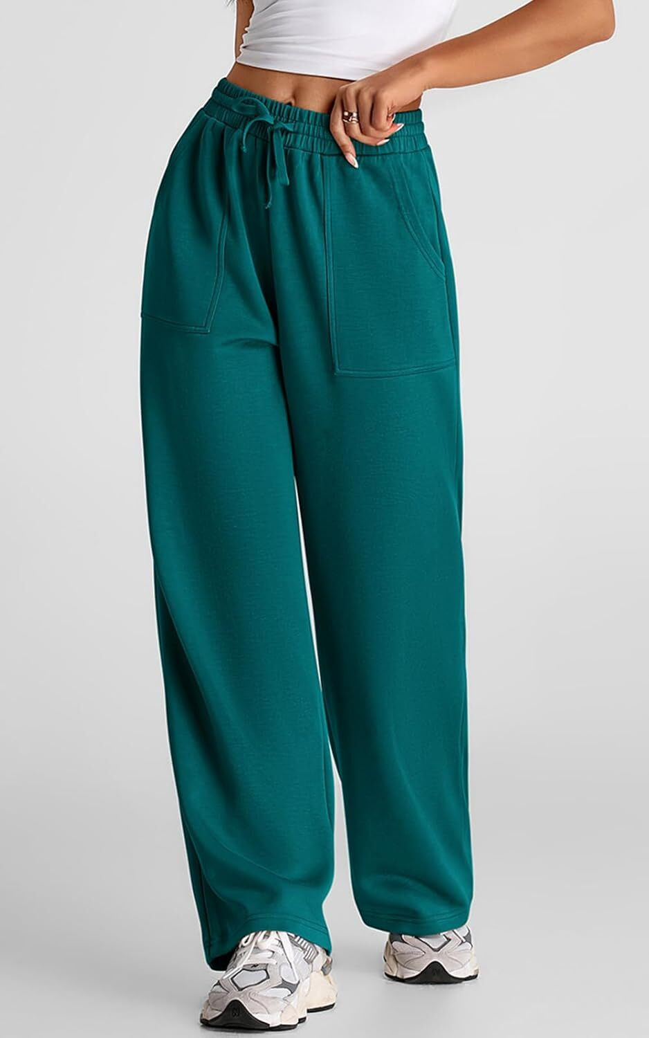 Image of Q-Rious Solid Women Dark Green Track Pants
