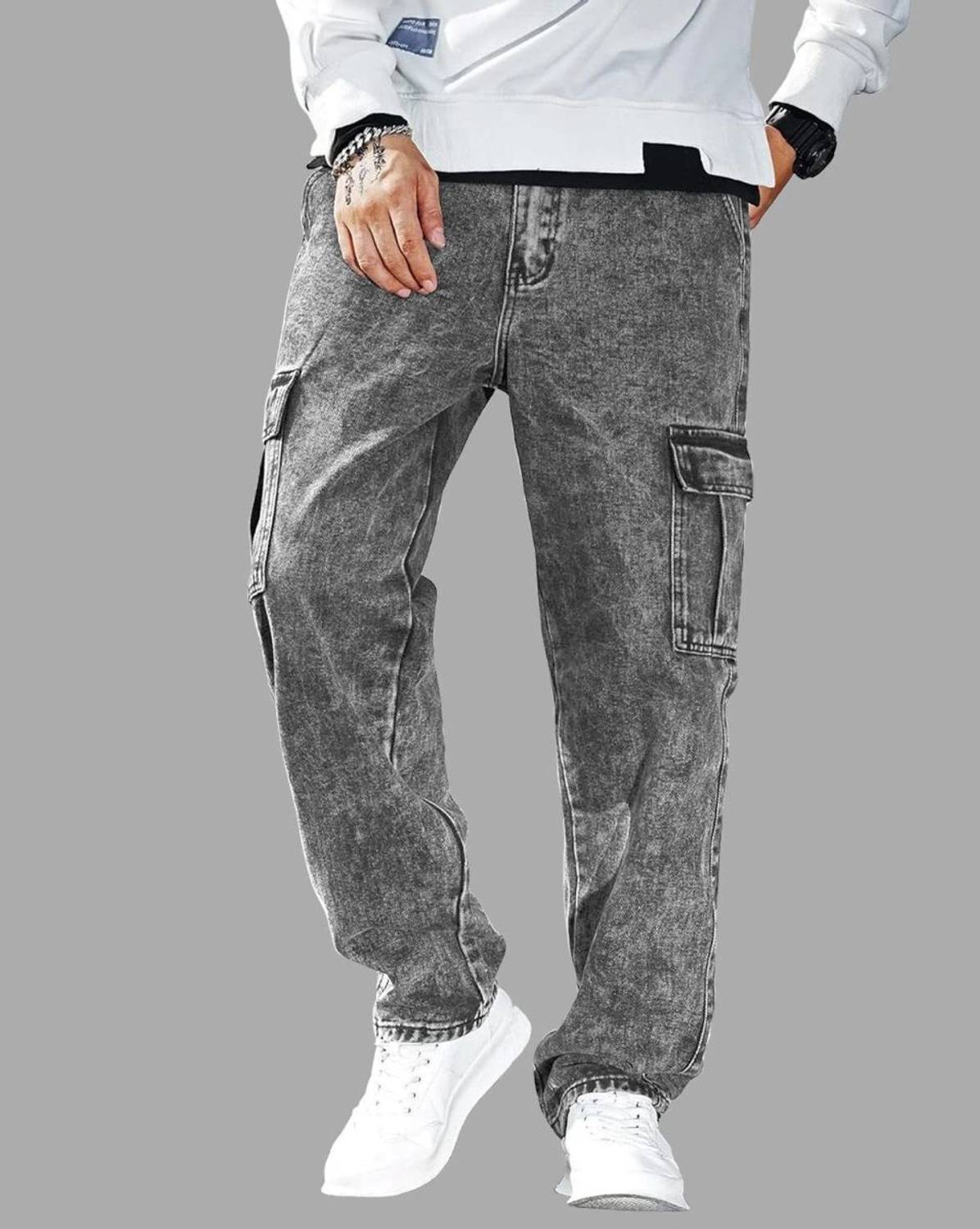 Playfeel Men Cargos - Image 4