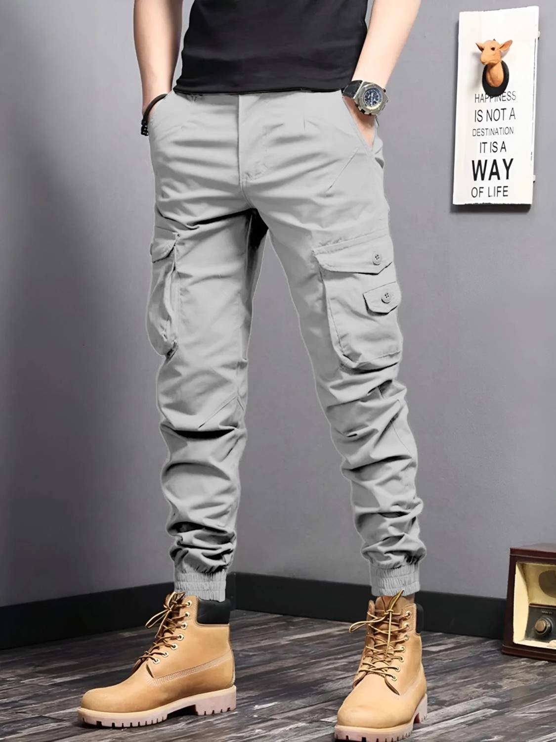 Plus91 Men Cargos - Image 1