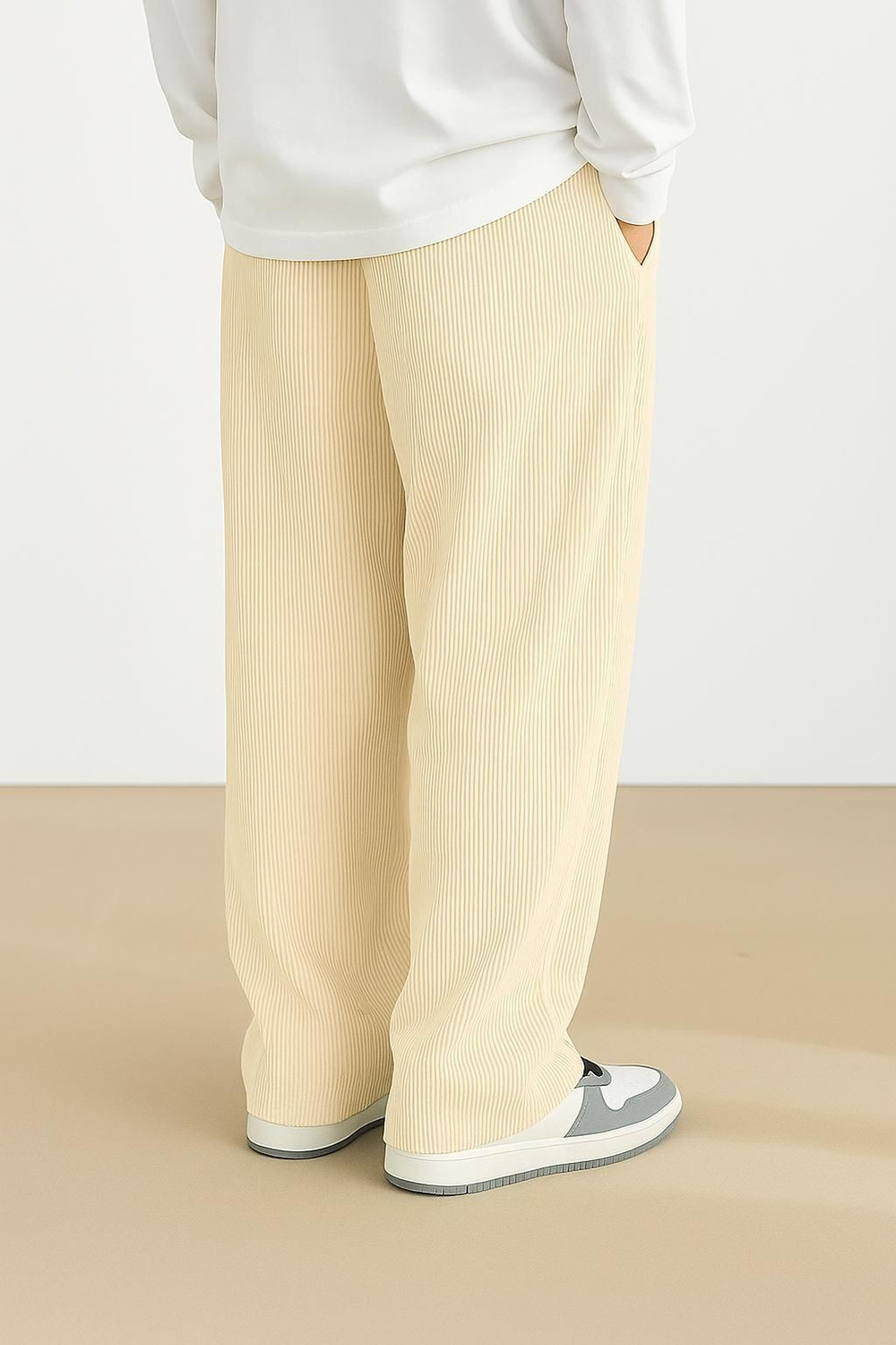 Image of METRONAUT Men's Polyester Drawstring Comfortable Loose Fit Trouser Pant Cargo Men Cargos