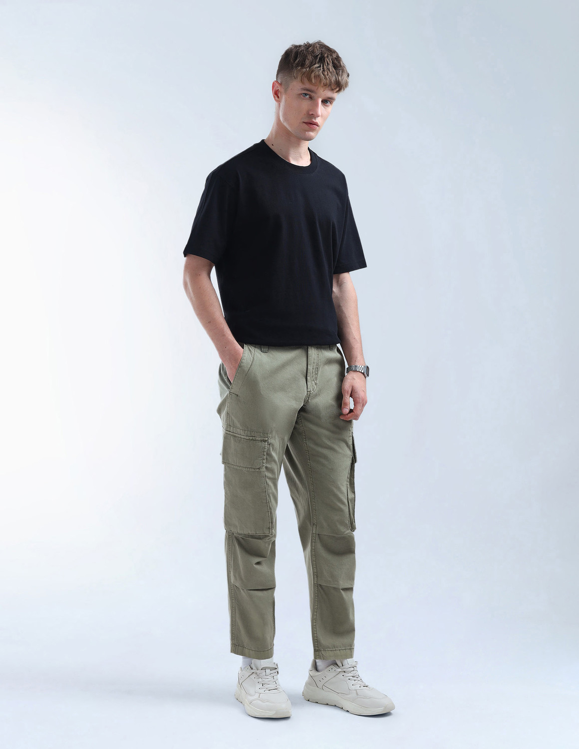 Image of FLYING MACHINE Men Cargos