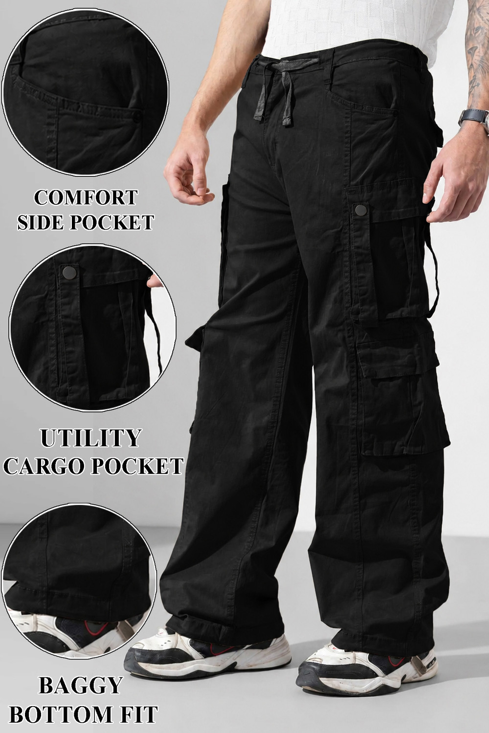 Image of Plus91 Men Cargos