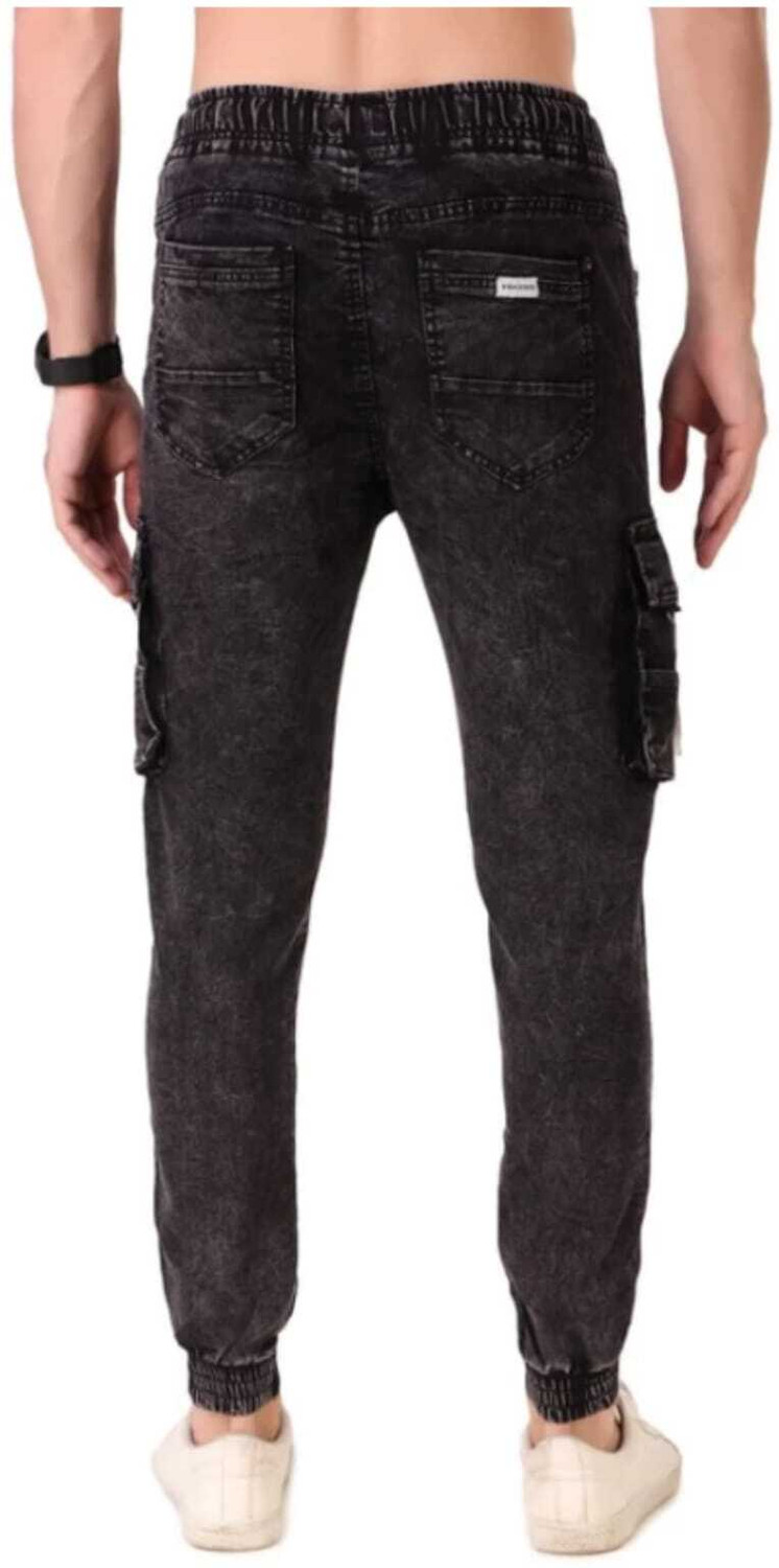 Image of Masher Jogger Fit Men Black Jeans