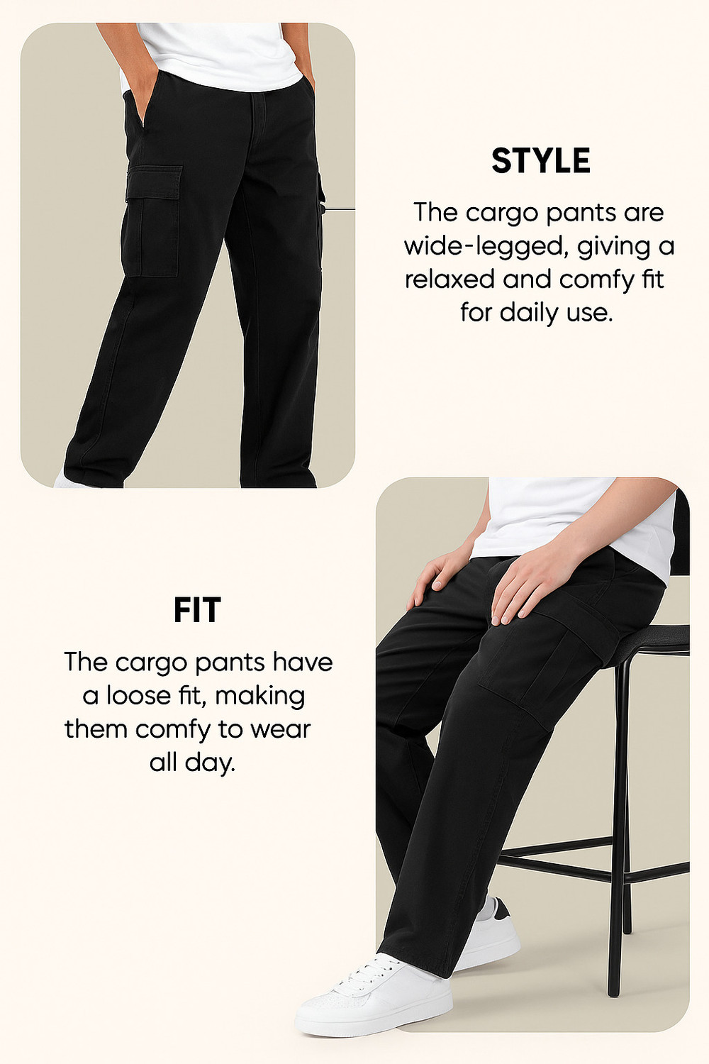Image of POSHAX Men Cargos