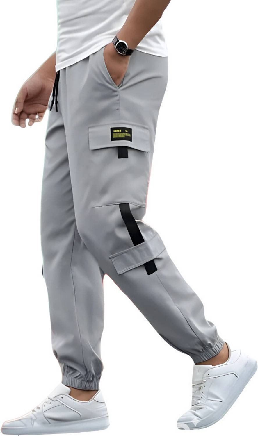 SB Trend Solid Men Grey Track Pants - Buy SB Trend Solid Men Grey