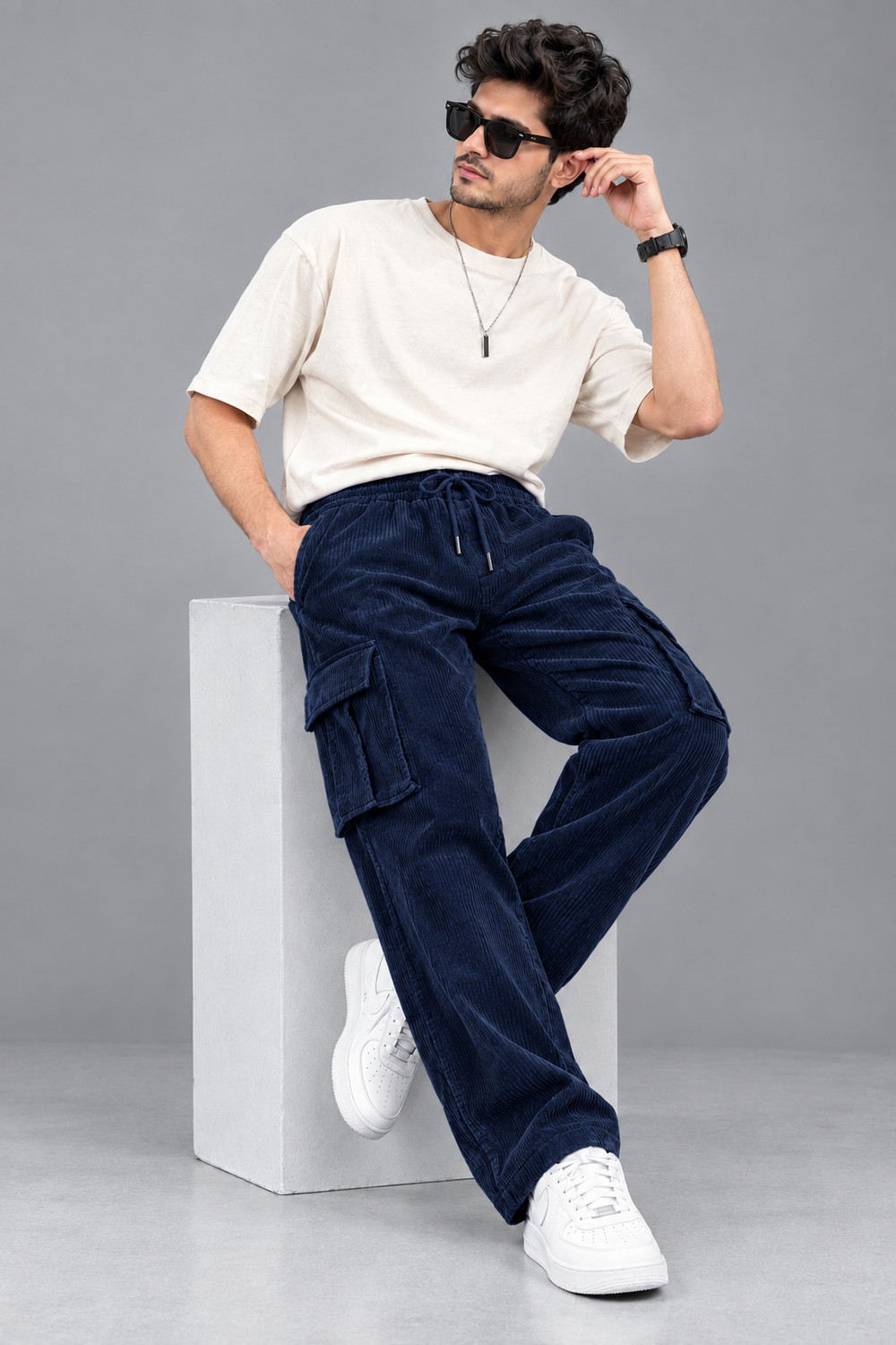Image of BLACK BICHHOO Men Cargos
