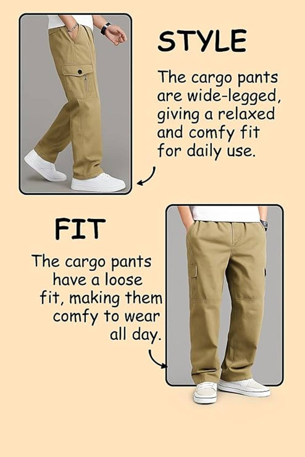 POSHAX Men Cargos - Image 4