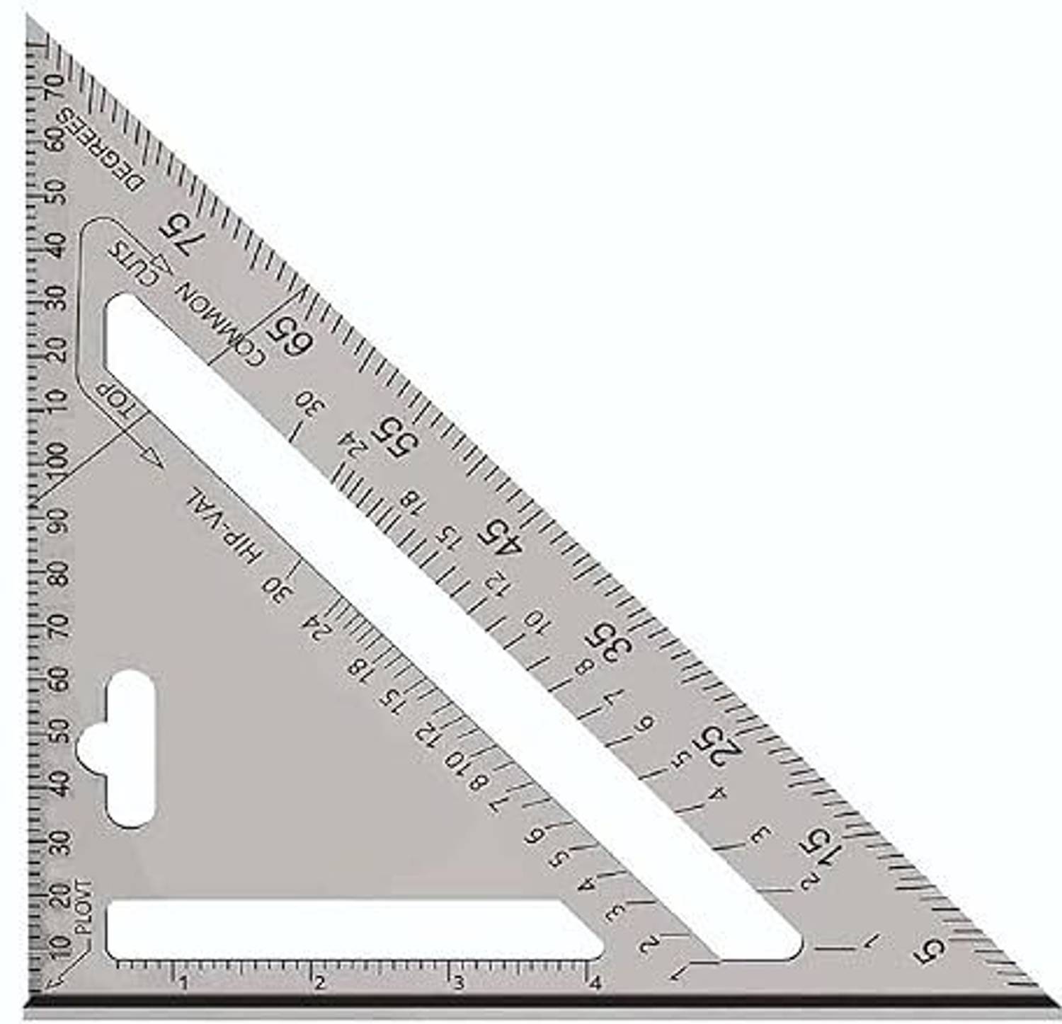 ADP TRADERS Double side Aluminium Alloy Speed Square Triangle Scale Tri-Square