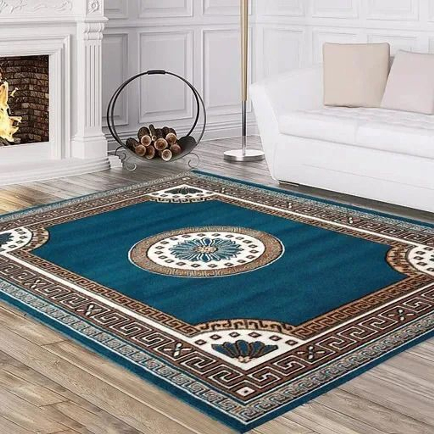 Image of sncarpet 7 ft X 5 ft Acrylic Carpet (Rectangle, Multicolor)