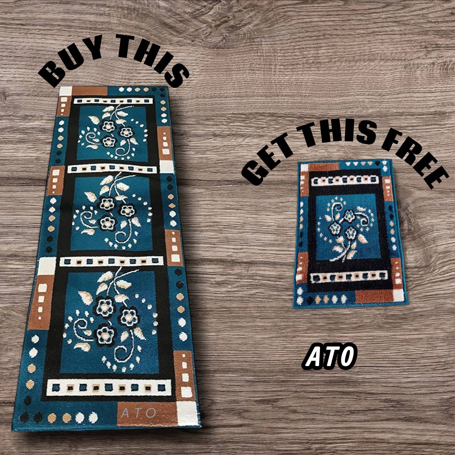 ato 60 cm  X 150 cm Acrylic Runner