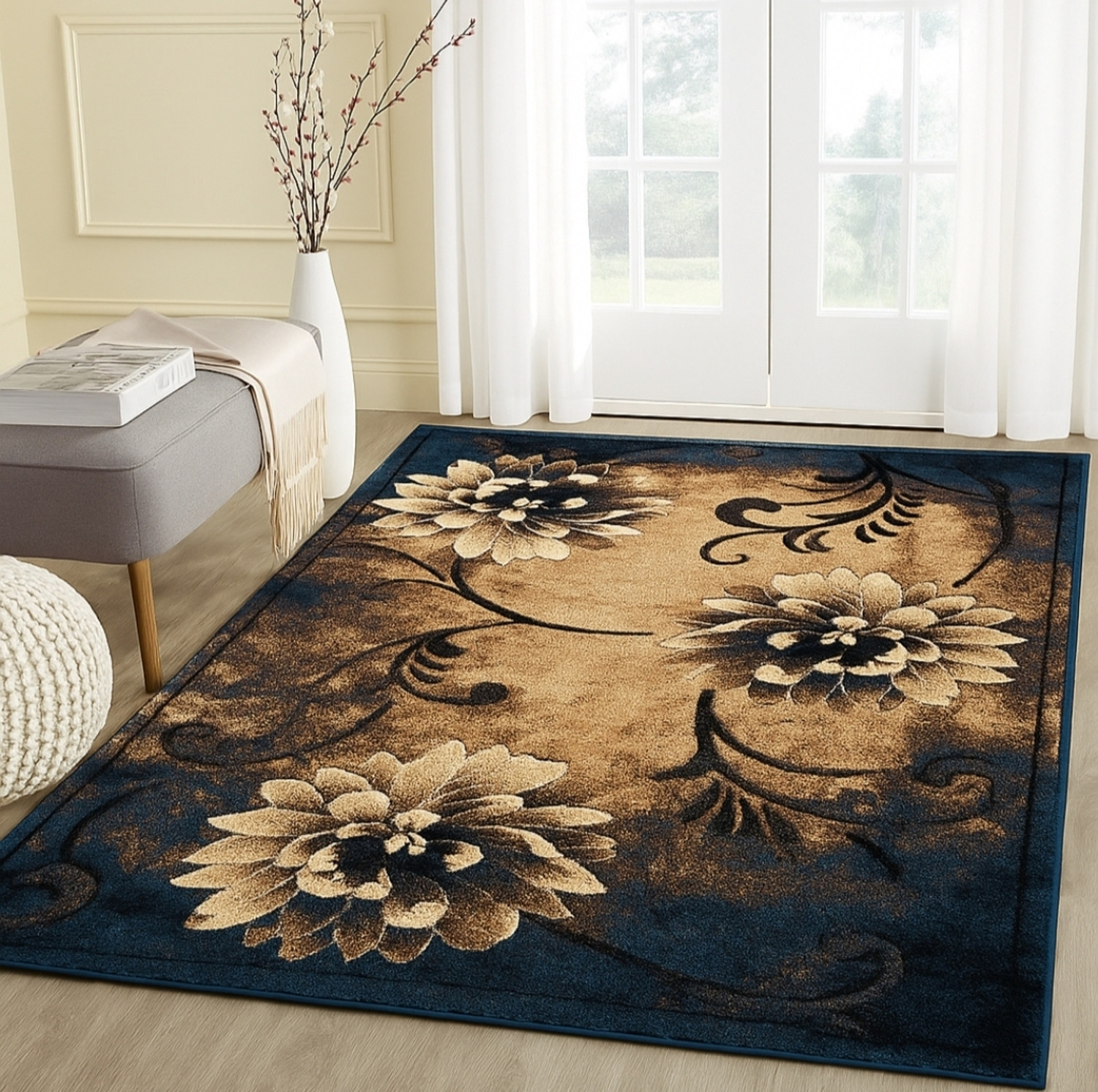 Image of Samjeeda Handloom carpets 200 cm X 150 cm Silk Carpet