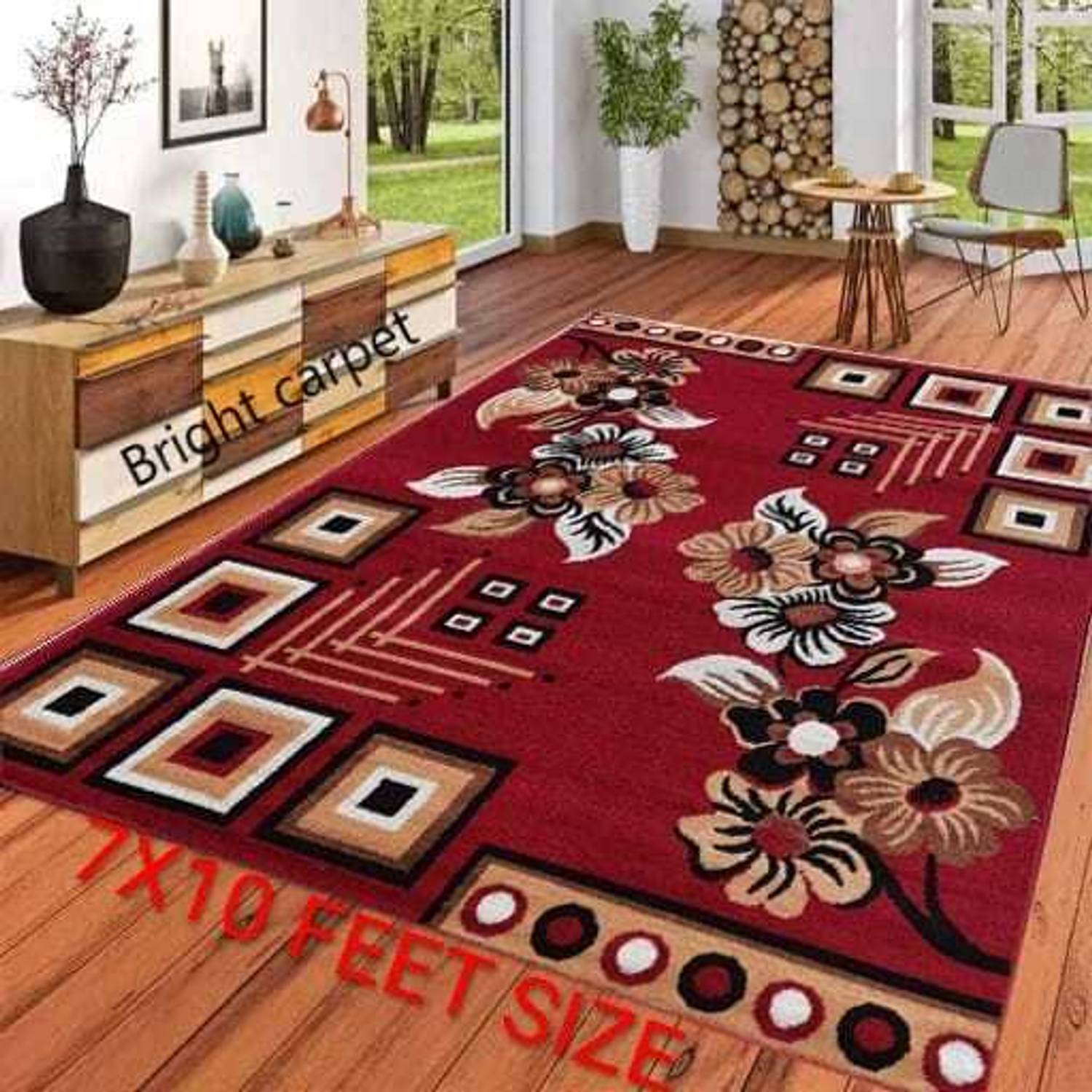 Acarpet 10 ft X 7 ft Acrylic Carpet