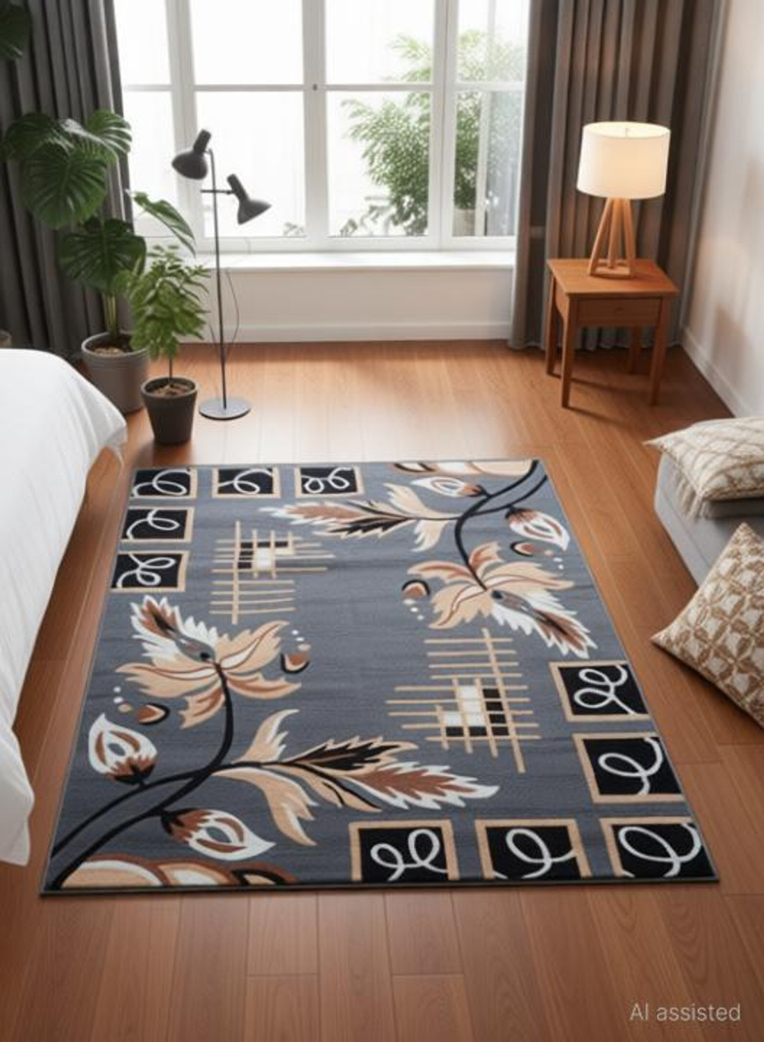 Image of AyanCarpets 7 ft X 5 ft Acrylic Carpet