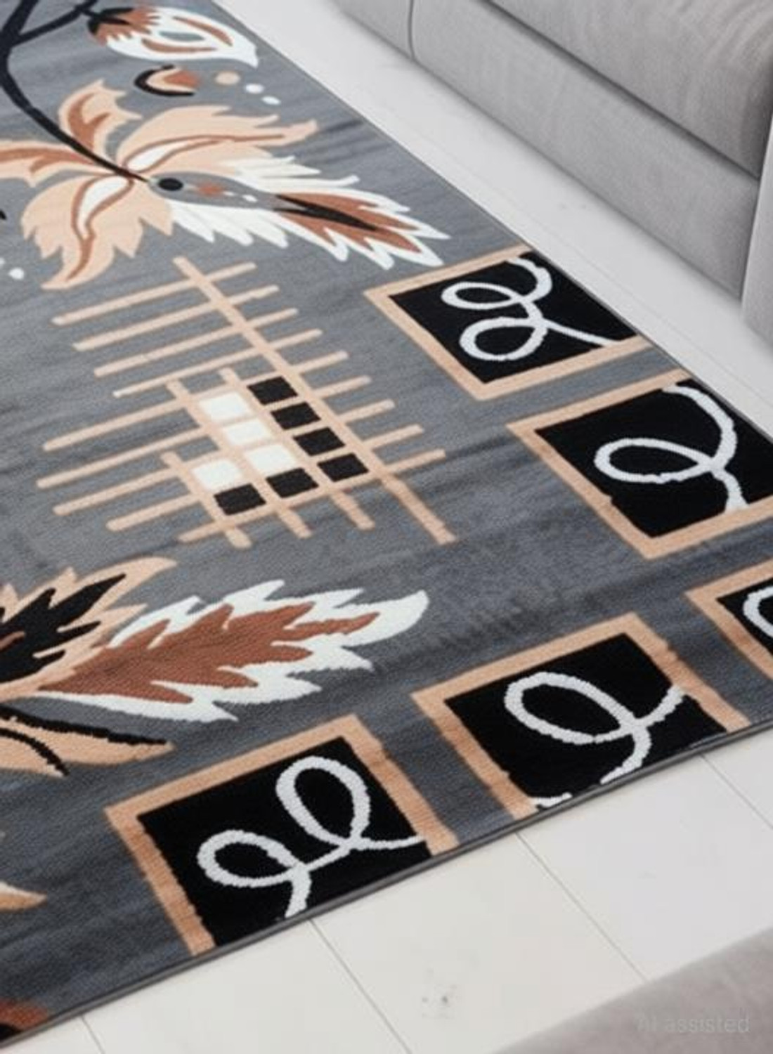 Image of AyanCarpets 7 ft X 5 ft Acrylic Carpet