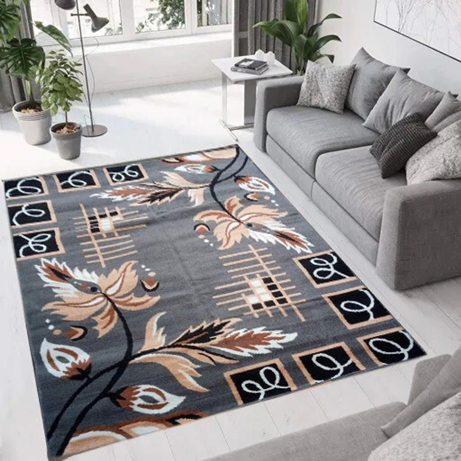 Image of AyanCarpets 7 ft X 5 ft Acrylic Carpet