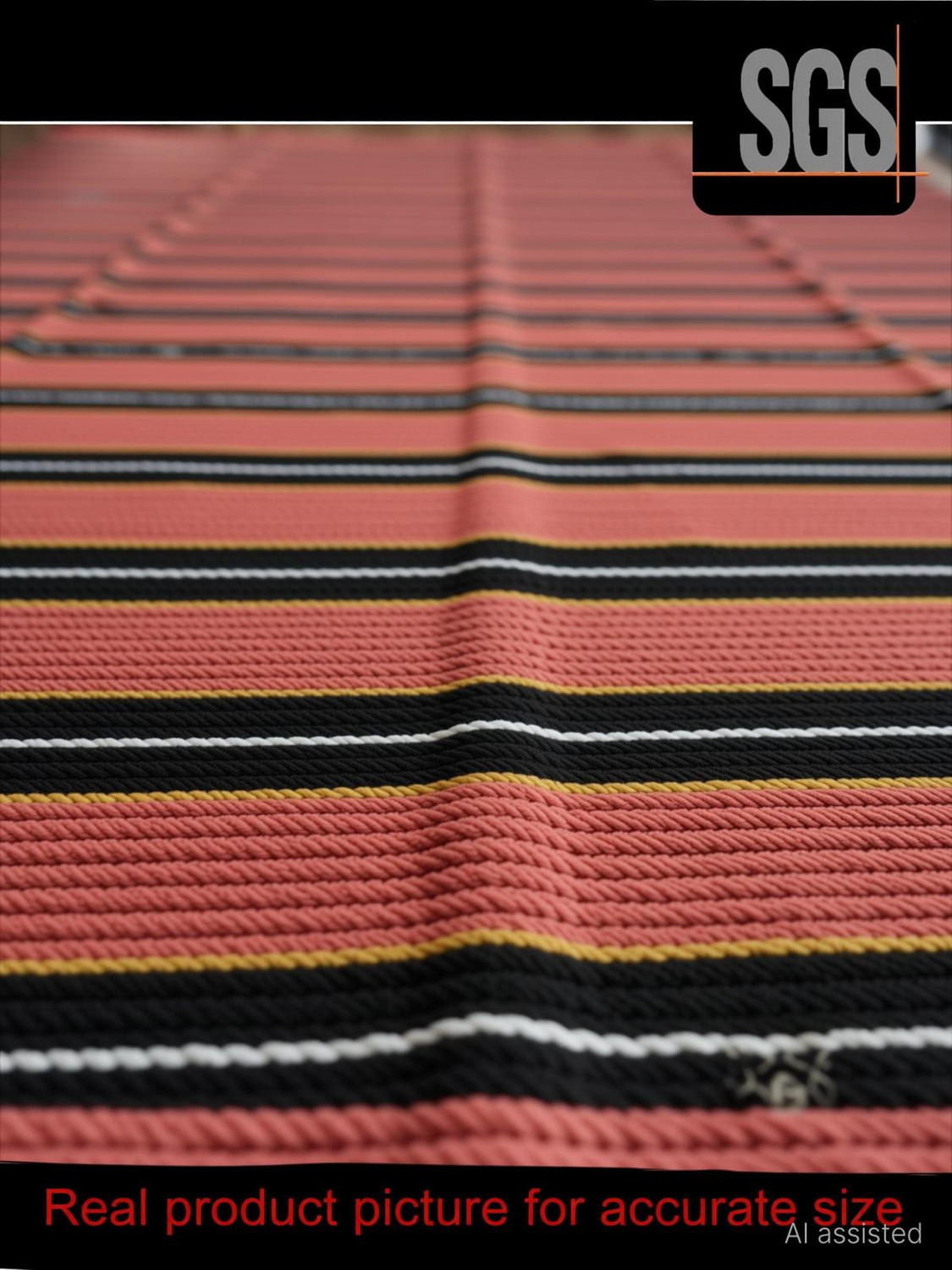 Image of SGSTEXTILES 245 cm X 335 cm Cotton Dhurrie
