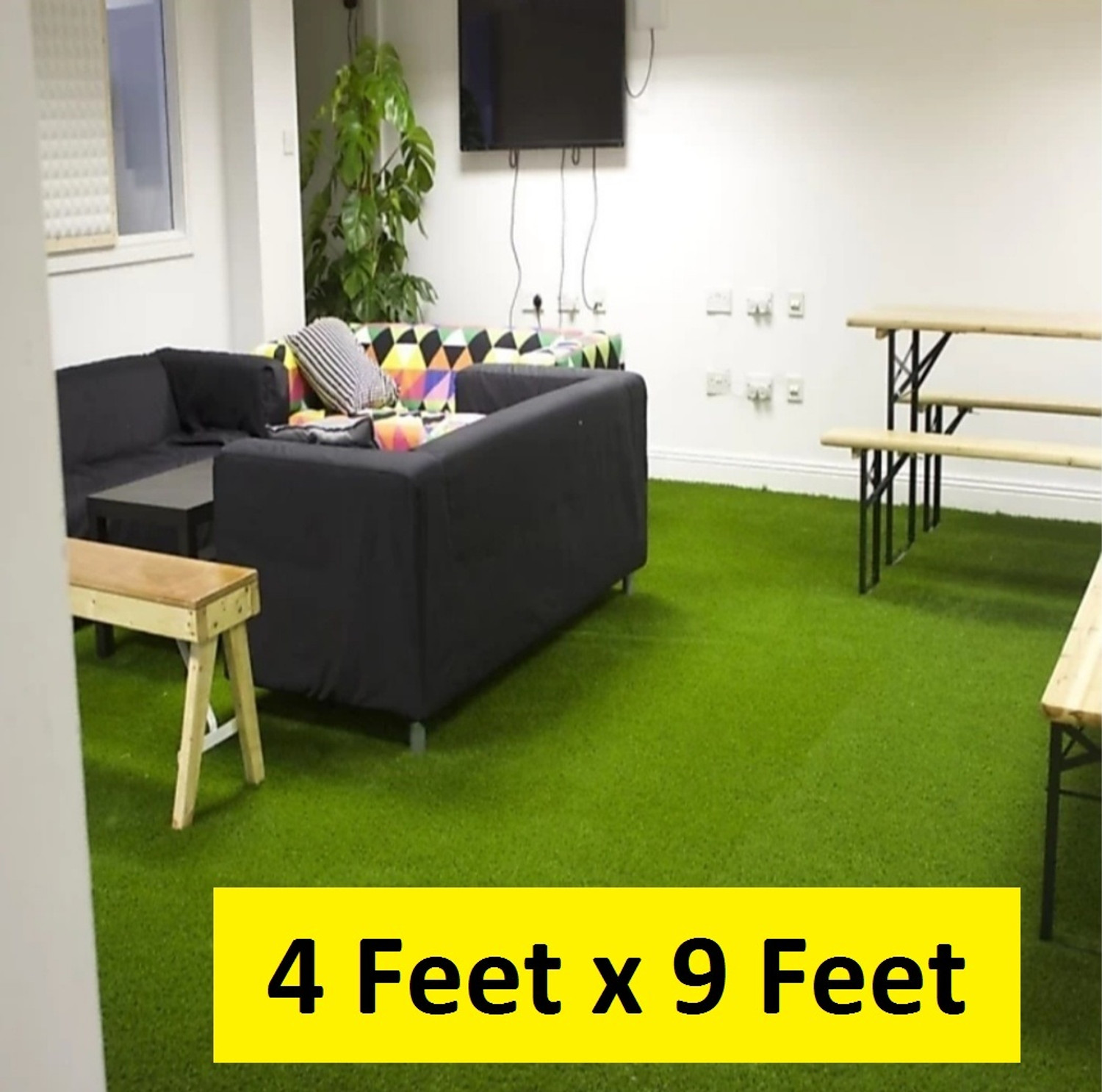 Image of COMFY HOME Artificial Grass Door Mat