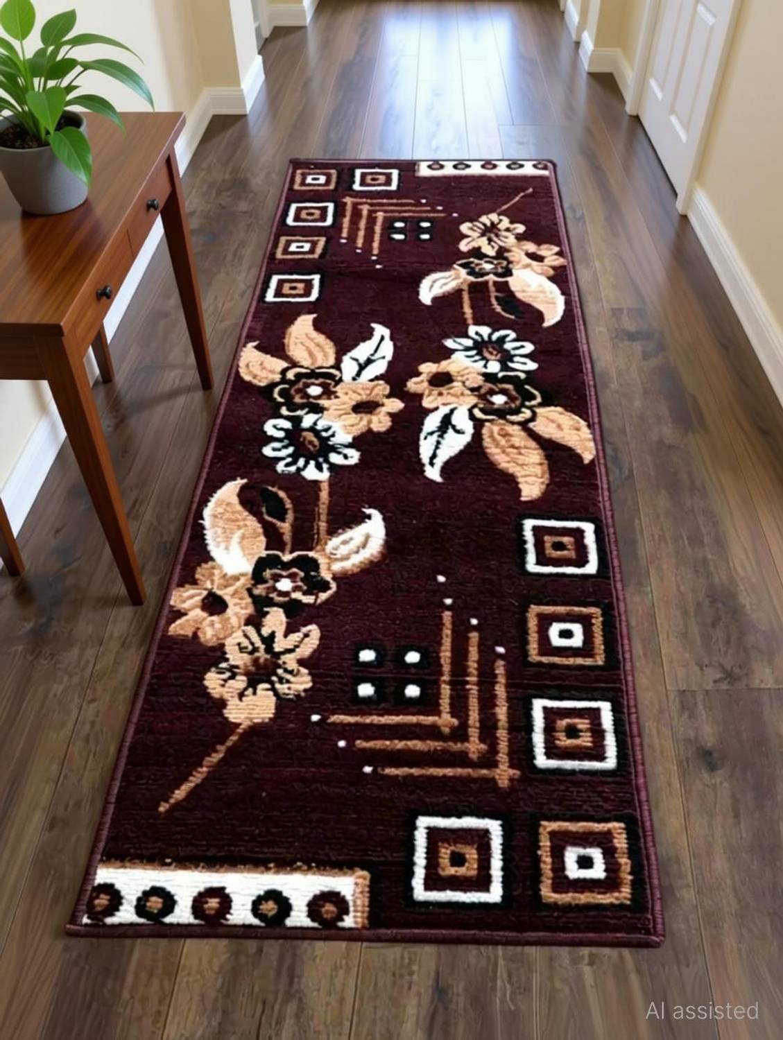 Samjeeda Handloom Carpet 2x5 Feet Polyester, Acrylic - Image 2