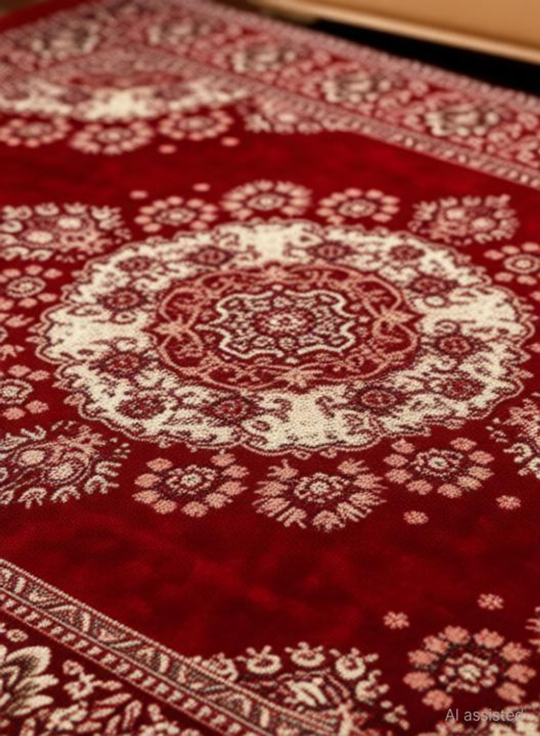 Image of Sasta Sunder Tikau 4 ft X 7 ft Cotton Carpet