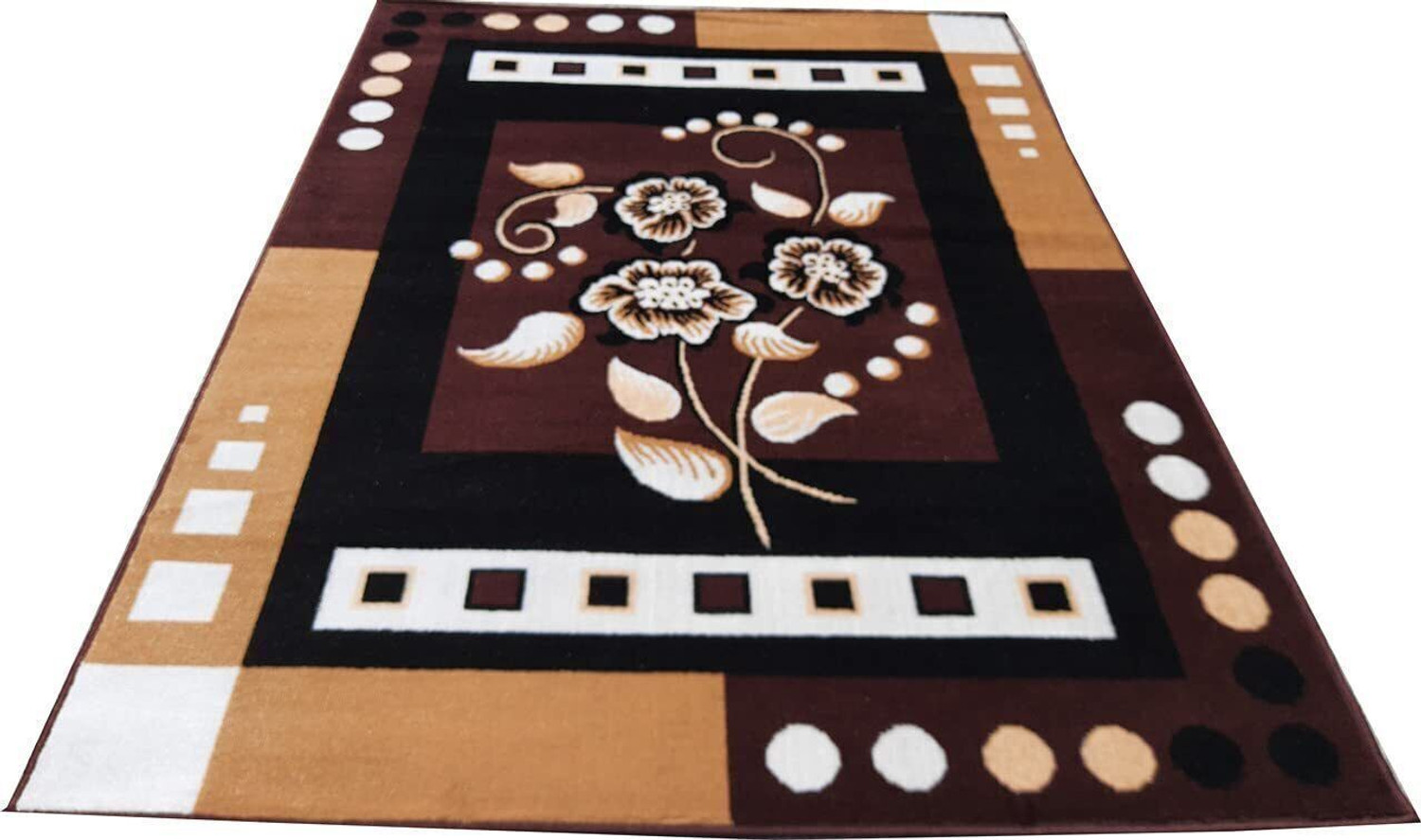 Image of LUXE LEGACY CARPET 7 ft X 5 ft Silk Carpet (Rectangle, Grey)