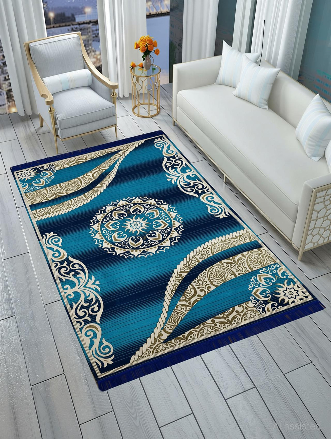 Image of AmunFly 4 ft X 7 ft Velvet Carpet