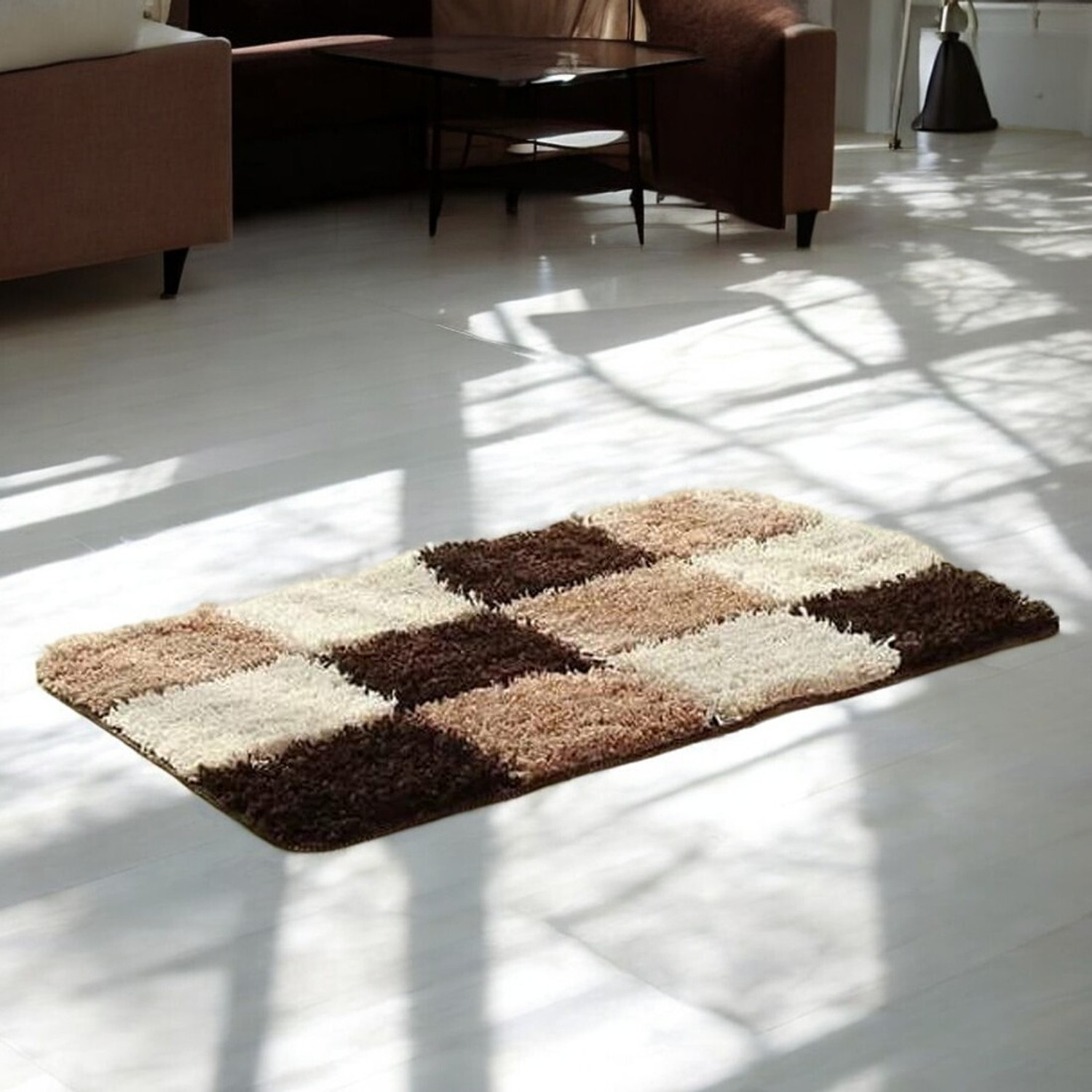 Image of UNFOLD HAPPINESS 16 cm X 24 cm Cotton Carpet